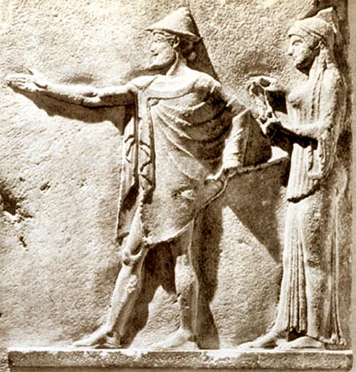 Hermes e una Carite